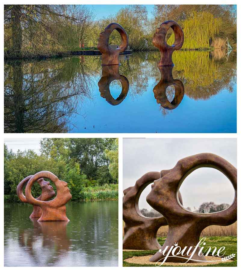 Abstract Modern Bronze Sculpture for Outdoor Garden