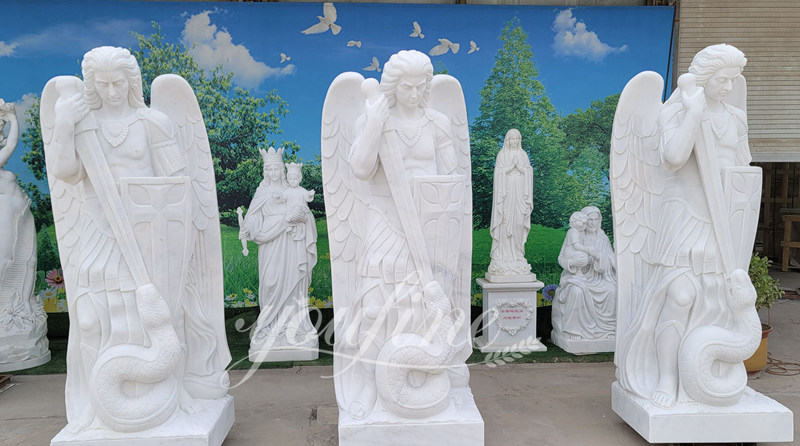 Famous Archangel of Saint Michael Outdoor Marble Statues
