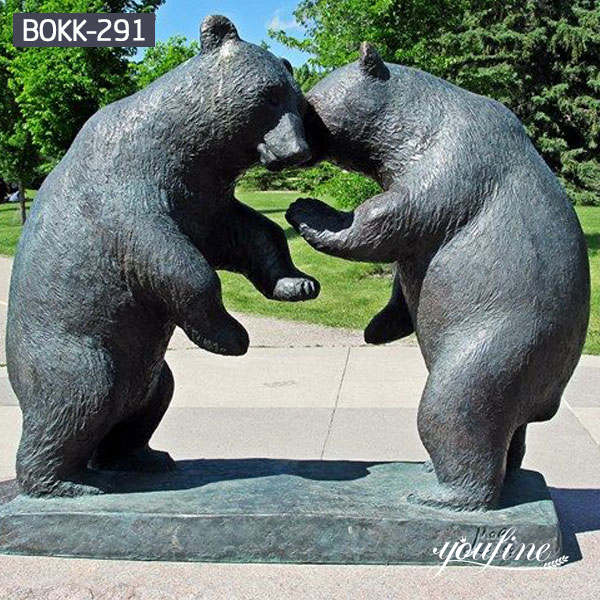 Life Size Bronze Bear Statue Square Decoration Supplier BOKK-291