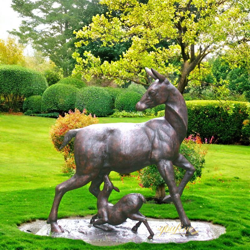 Life Size Bronze Fawn Statue