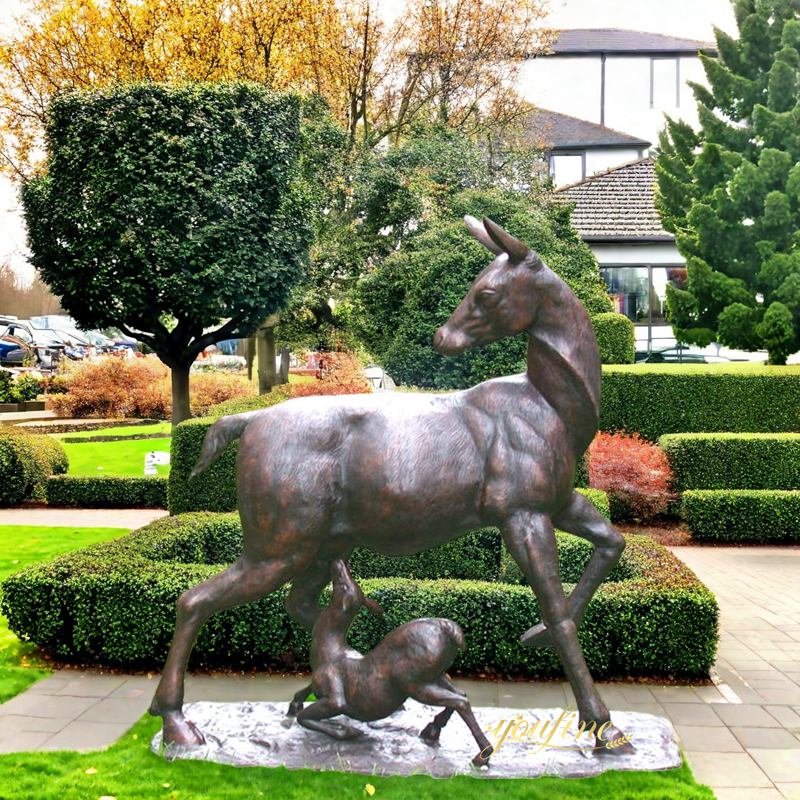 Life Size Fawn Statue