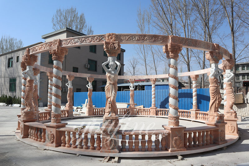 Marble Garden Maidens Gazebo Design - YouFine Sculpture