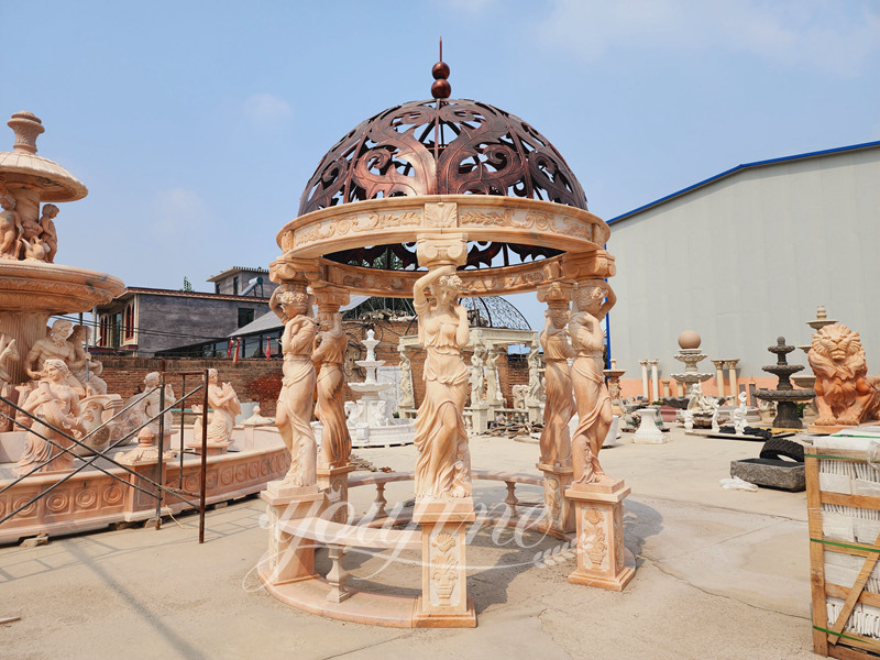 Marble Garden Maidens Gazebo Design - YouFine Sculpture