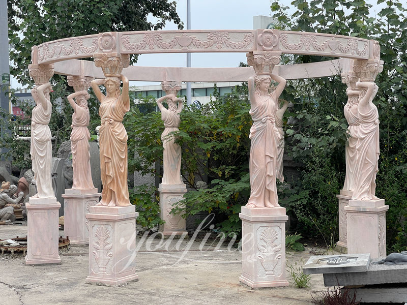 Marble Garden Maidens Gazebo Design - YouFine Sculpture