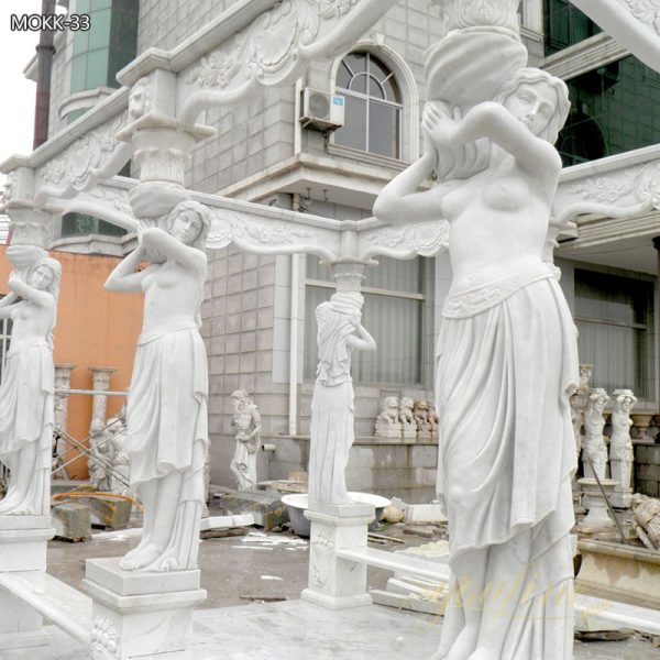 Outdoor Yard Marble Italy Pavilion with Beach Factory Sale