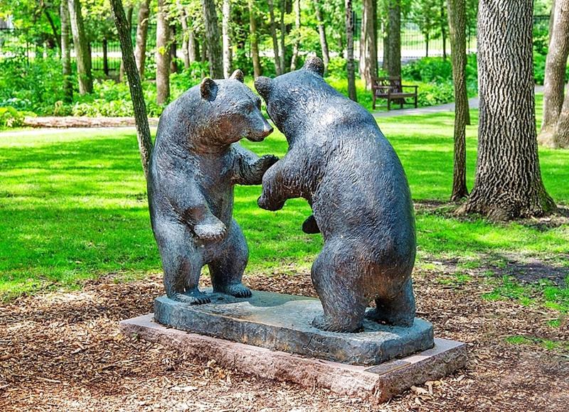 cute Leo Mol bear sculpture