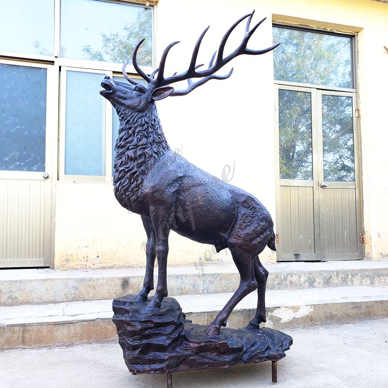 bronze elk sculpture