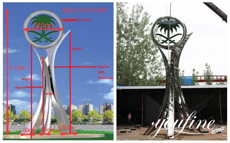 large metal sculptures