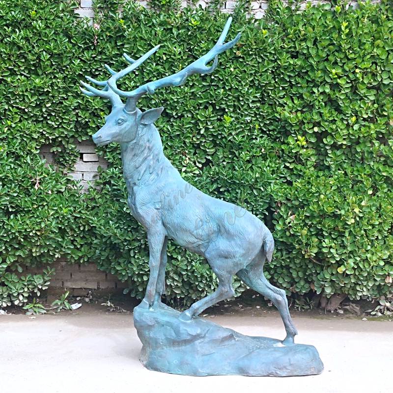 lifesize outdoor elk sculpture