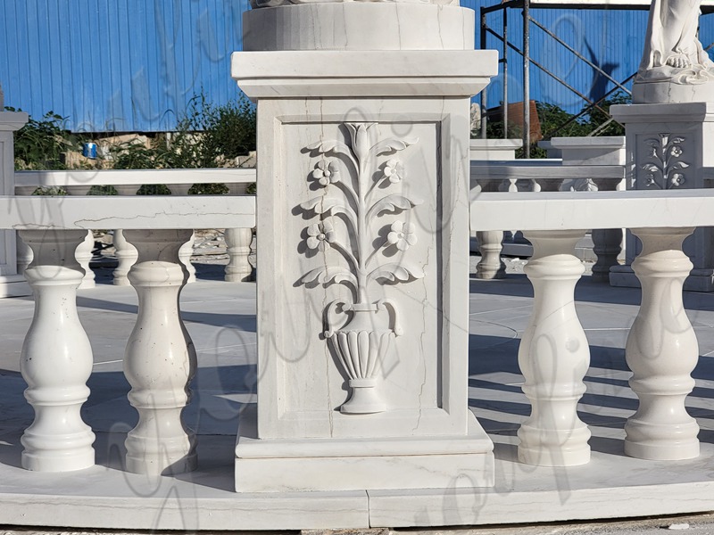 white marble gazebo for wedding