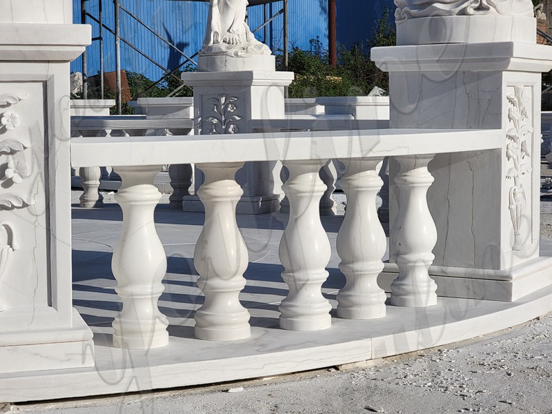 white marble gazebo for wedding