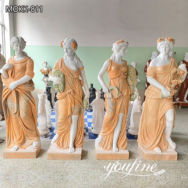 Direct sales european garden marble sculptures Four Seasons Statue