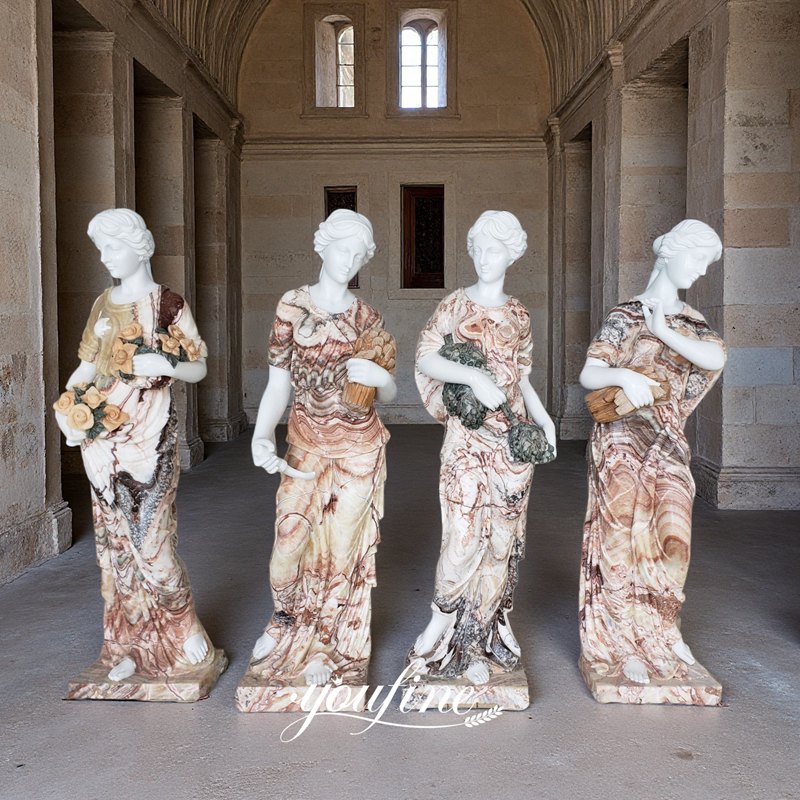 Four Seasons Goddess sculpture DETAILS