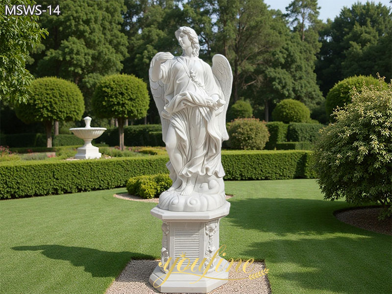 Life Size Outdoor Marble Sant Angelo Statue Life Size Outdoor Marble Sant Angelo Statue