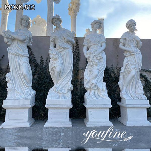 Garden Four Seasons Goddesses Marble Statues for Sale