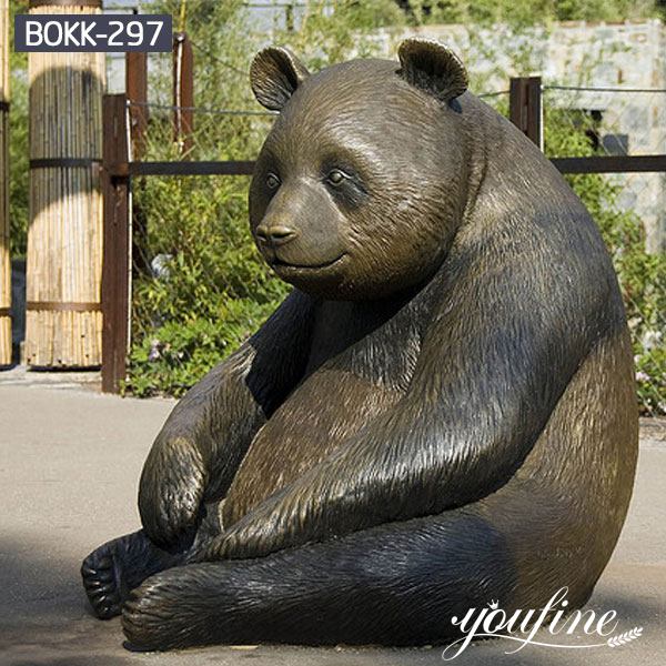 Giant Animal Statue Bronze Panda BOKK-297