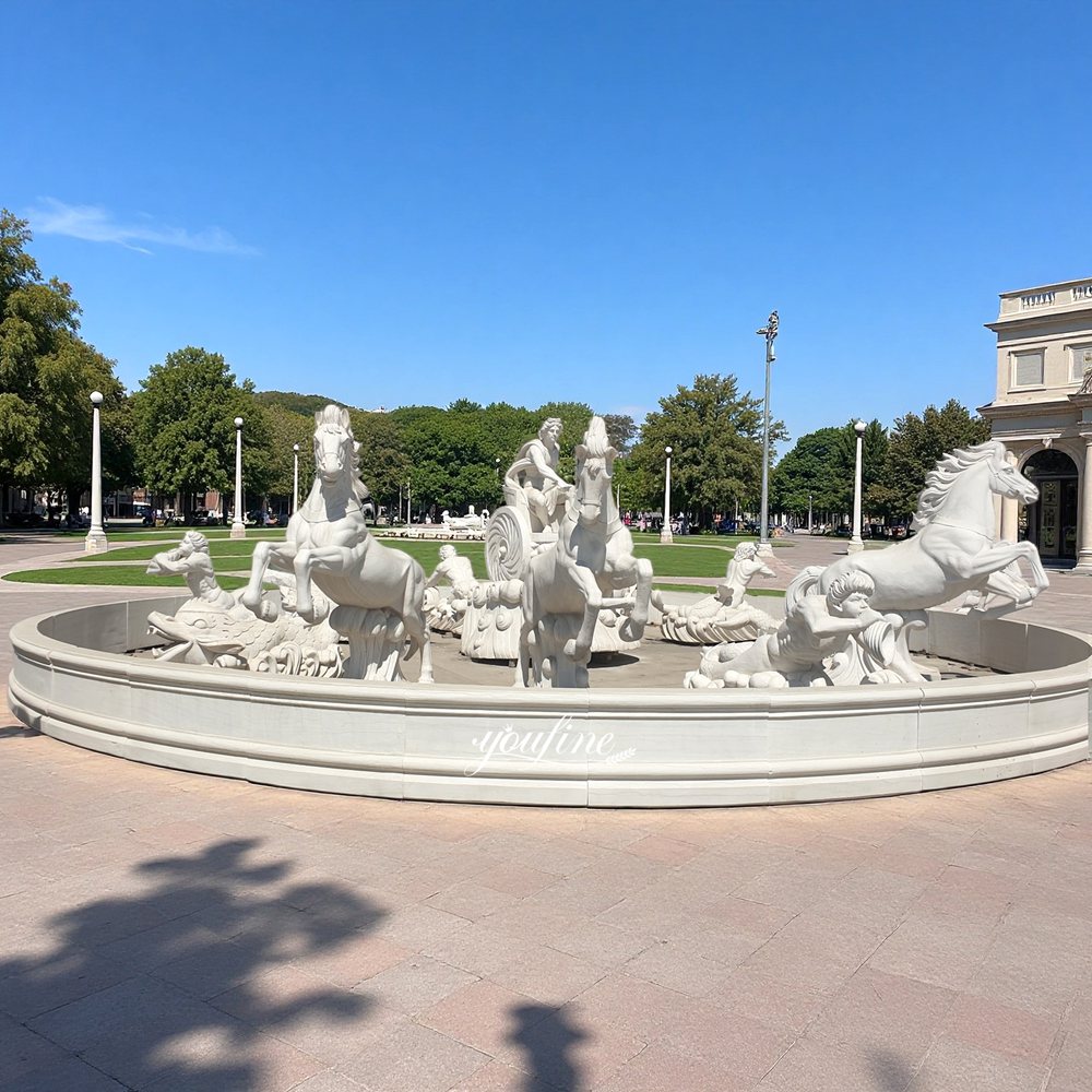 Famous Versailles Apollo Fountain with Rearing Horse Statue MOKK-807