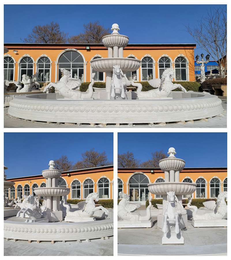 Large Outdoor Horse Fountain