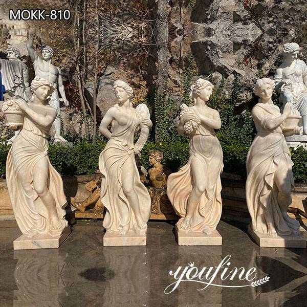 Outdoor Life Size Marble Four Season Garden Statues for Sale MOKK-810