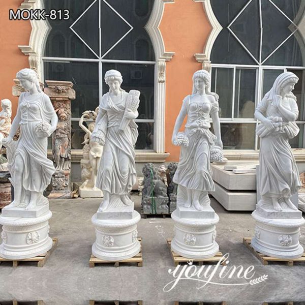 Life Size Marble Four Seasons Statues Garden for Sale