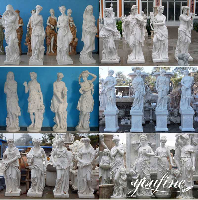 Life Size Marble Four Seasons Statues for Sale