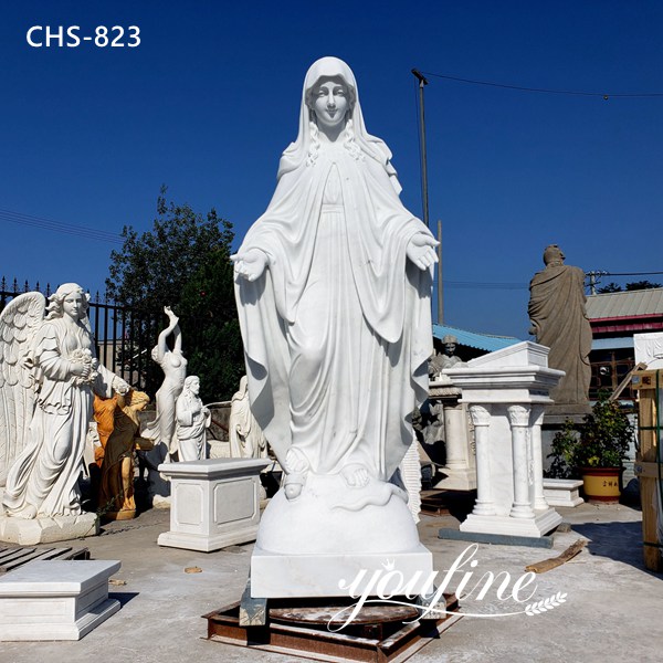 Life Size Outdoor Catholic Virgin Mary Marble Statue for Sale