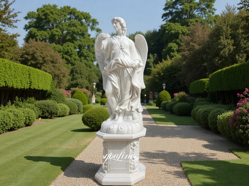 Outdoor GARDEN Marble Sant Angelo Statue