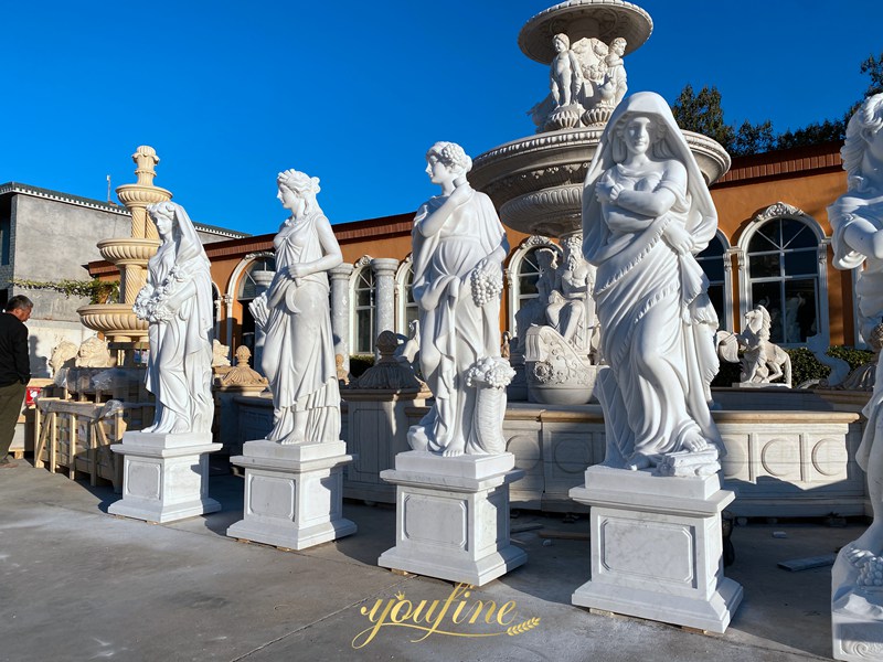Marble Four Seasons Statues Garden for Sale
