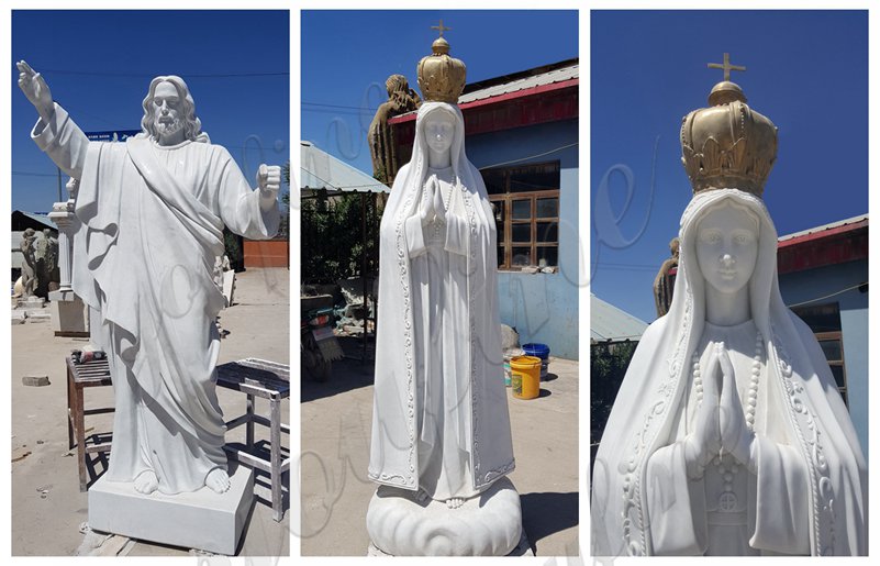 Marble Mary Statue