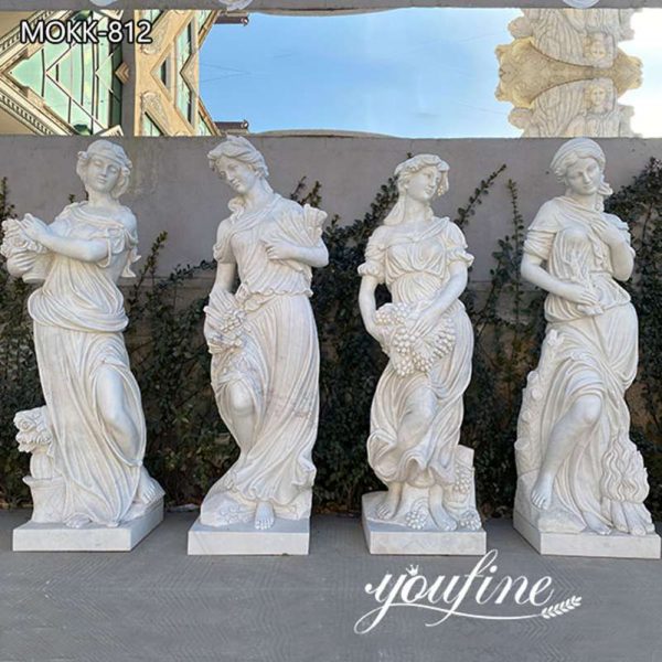 Outdoor Garden Four Seasons Goddesses Marble Statues