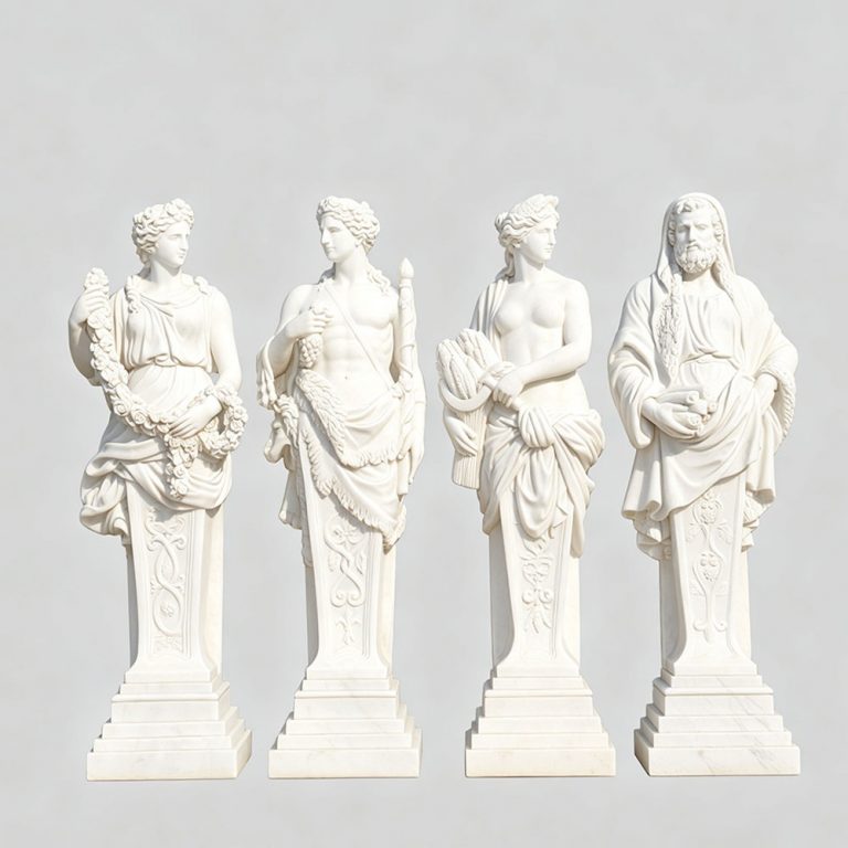 Outdoor Garden Four Seasons Goddesses Marble Statues for Sale MOKK-812