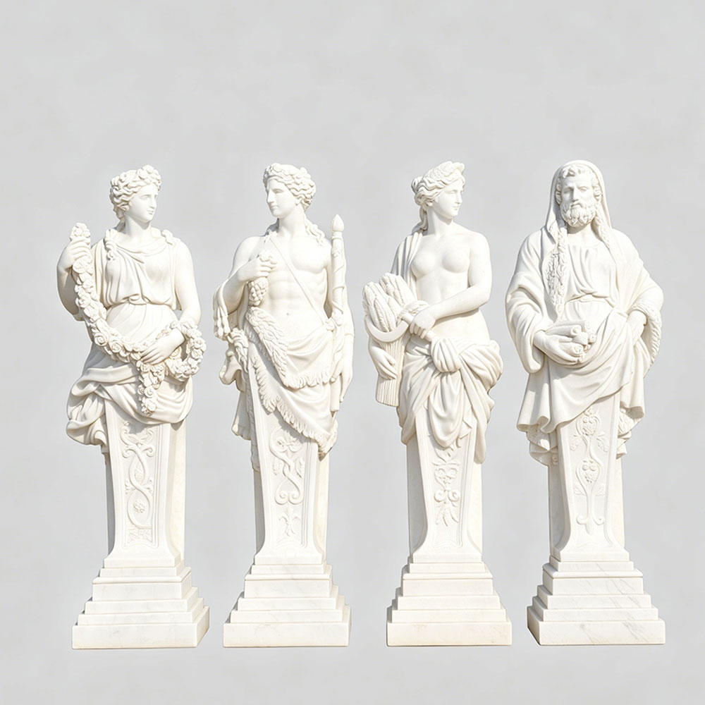 Outdoor Garden Four Seasons Goddesses Marble Statues for Sale