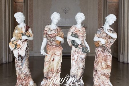 Outdoor Life Size Marble Four Seasons Goddess Statue Suppliers MOKK-692