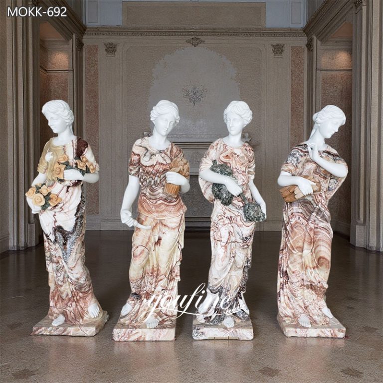 Outdoor Life Size Marble Four Seasons Goddess Statue Suppliers MOKK-692