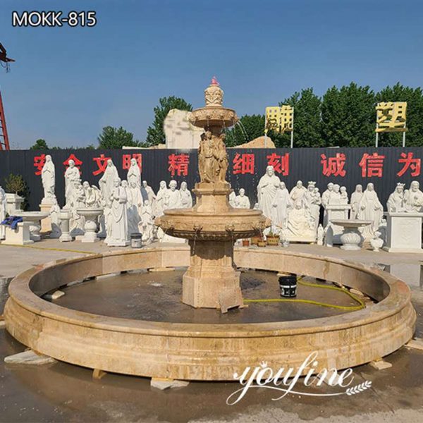 Outdoor Tiered Marble Garden Fountain for Sale