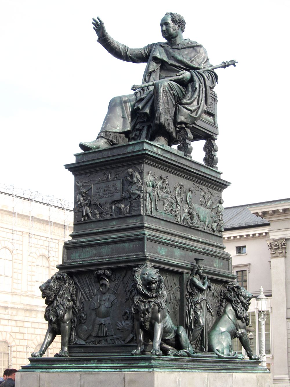 bronze monument of King Maximilian I. Joseph