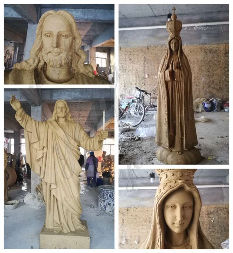 catholic stone statues