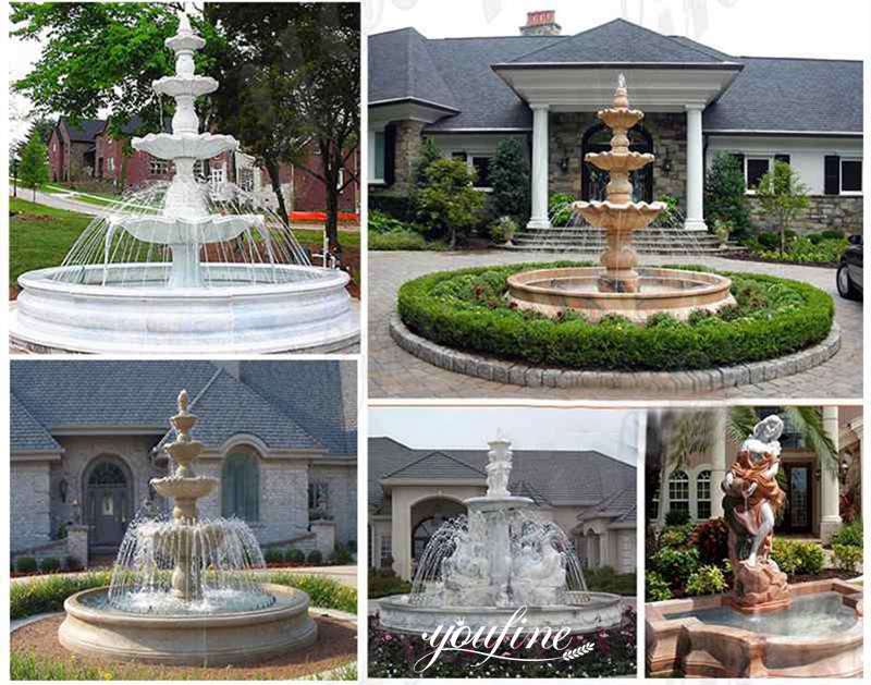 large outdoor horse fountain