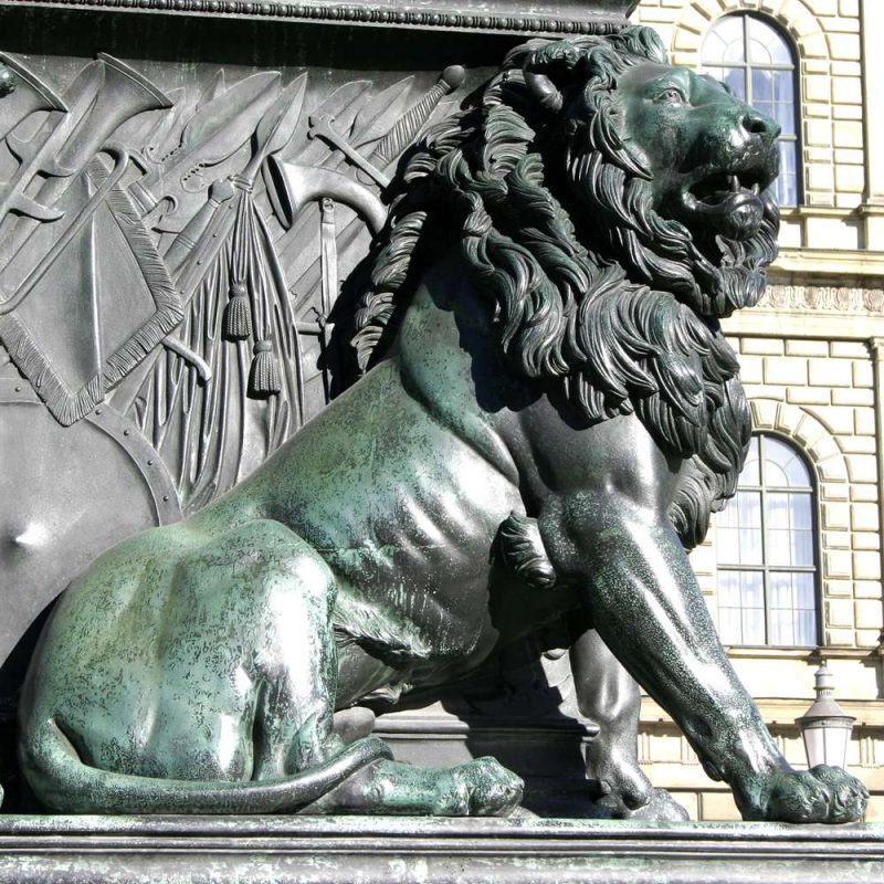 Lion Statue on the Monument of King Maximilian I. Joseph BOKK-260