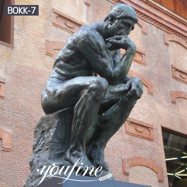 Custom Bronze Thinker Man Sculpture Replica for Sale BOKK-07