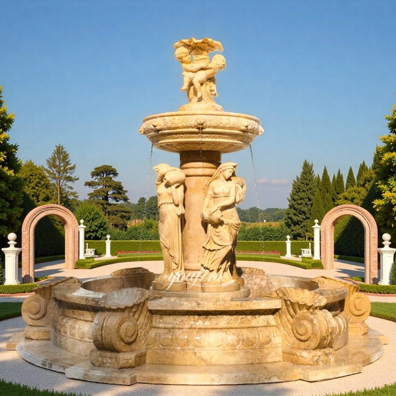 elegant and charming Female Travertine Tountain