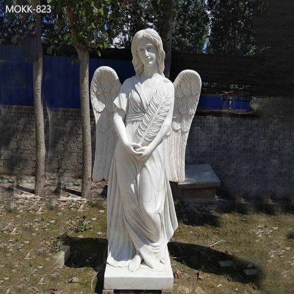 Garden-Natural-Marble-Praying-Angel-Statue-for-Sale-2