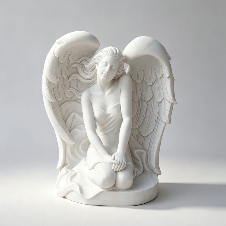 Kneeling Female Angel Statue for Cemetery MOKK-821