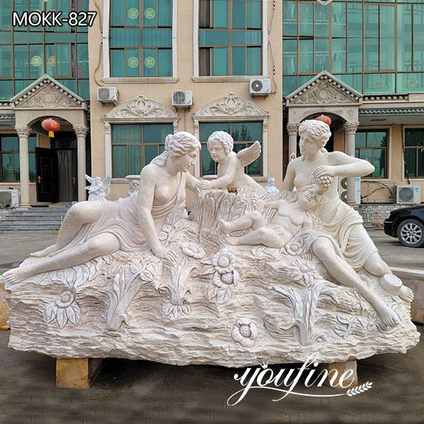 Marble Figure Group Fountain Statue fo
