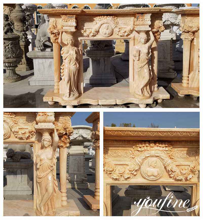 Marble Statuary Fireplace