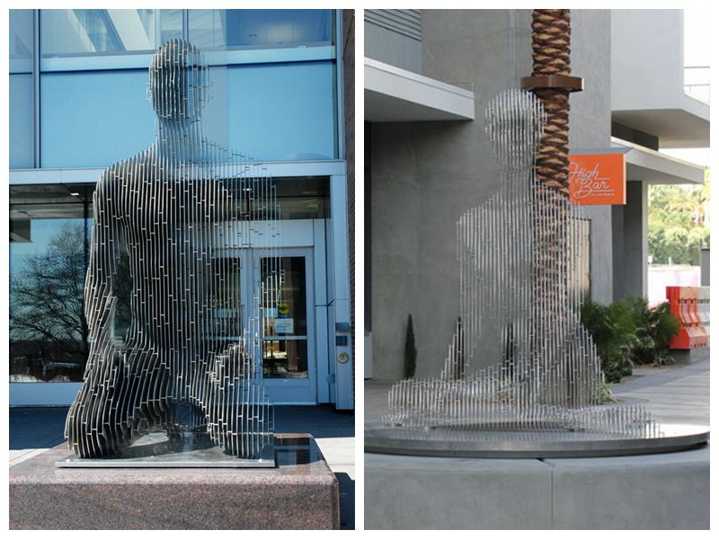 Metal abstract sculpture for sale