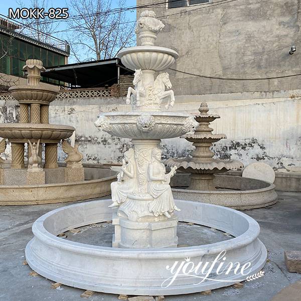 Outdoor Natural Marble Garden Fountain for Sale MOKK-825