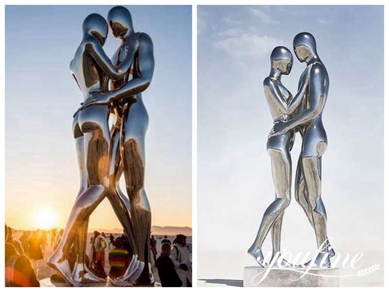 Stainless steel statue