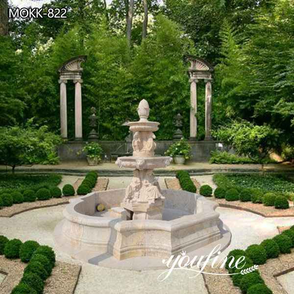 Outdoor Garden Tiered Marble Water Fountain for Sale MOKK-822