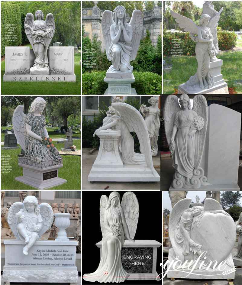 angels engraved on headstones